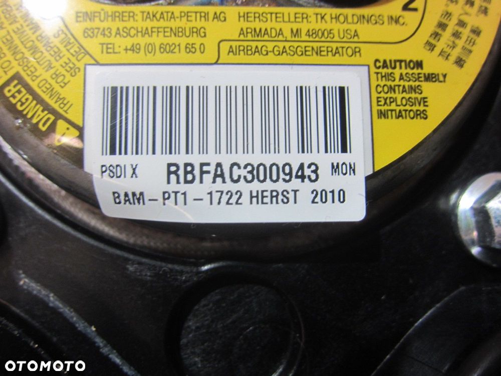 BMW X3 F25 USA X5 PODUSZKA KIEROWCY AIRBAG USA 6888432 6868412 32306799611 - 8
