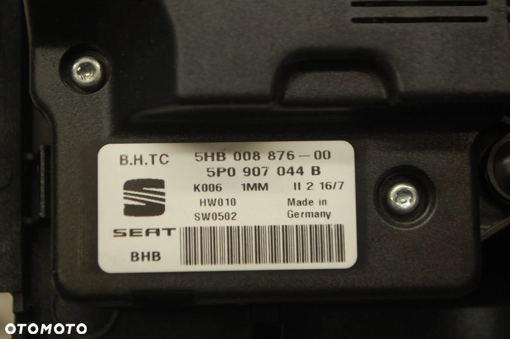 PANEL KLIMATYZACJI SEAT TOLEDO III 2006R. ALTEA 5P0907044K SEAT LEON II 5P0907044B - 12