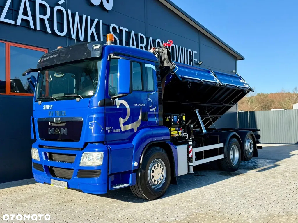 MAN MAN TGS TGX TGM TGL 26.360 Wywrotka 3S + HDS HMF 12,6 m // 4 x wysuw // 6x4 , 6x2 , kiper , wywrot kran dzwig żuraw crane Stan Perfekcyjny ! - 19