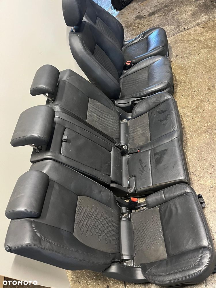 Siedzenia fotele kanapa komplet skórzane czarne Land Rover Discovery Sport L550 - 6