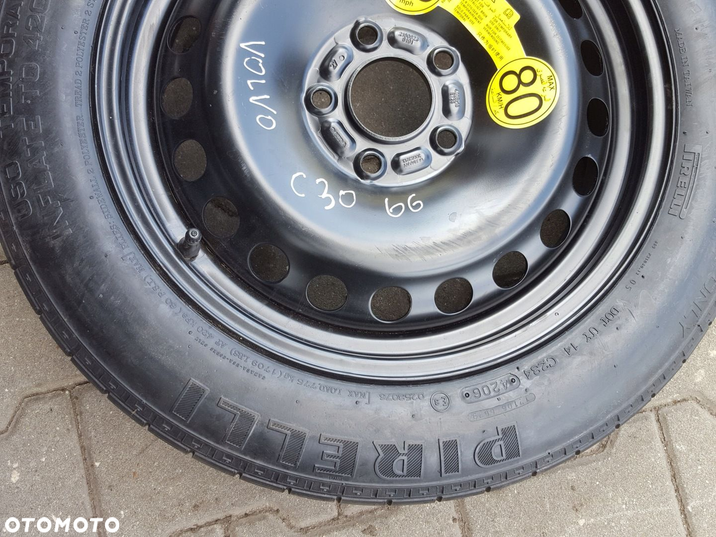VOLVO C30 06-12r V50 S40 II KOŁO DOJAZDOWE 16 LEWAREK - 4