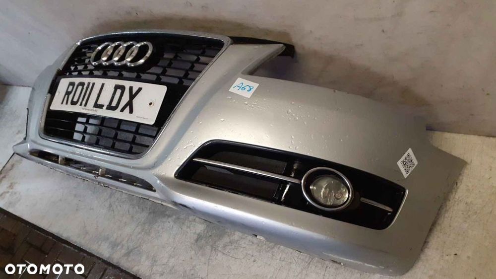 + ZDERZAK PRZÓD PRZEDNI DO AUDI A3 8P DRUGI LIFT 2 FL LY7W SREBRNY HALOGENY - 3