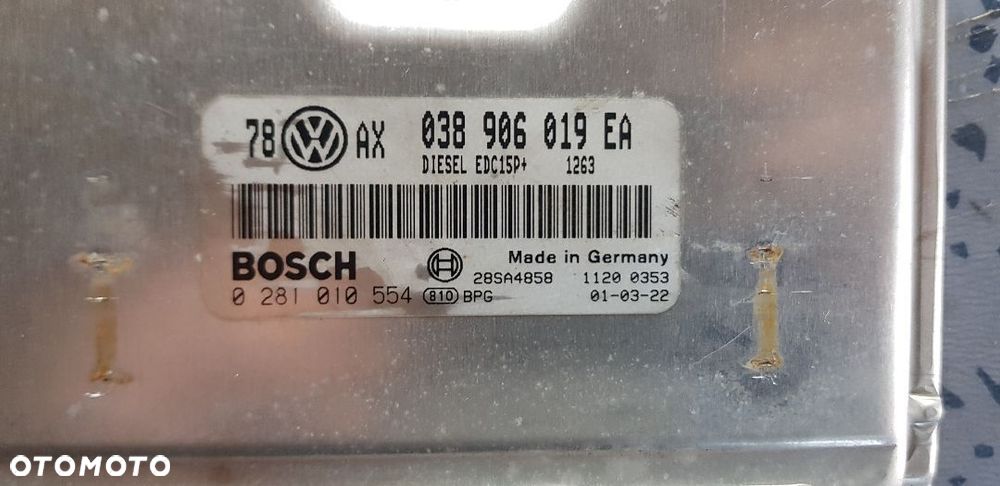 VW PASSAT 1.9 TDI STEROWNIK SILNIKA 038906019EA - 2