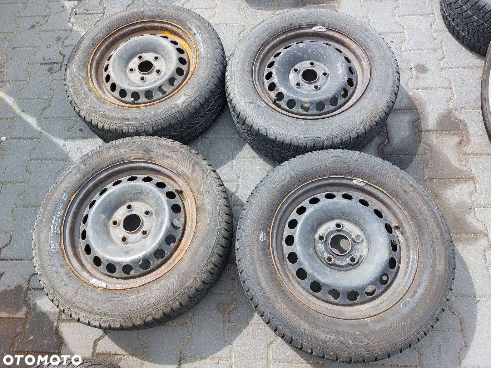 FELGI STALOWE 3 SZT 1K0601027C 5x112 6Jx15 ET47 57,1 VW GOLF V PASSAT - 1