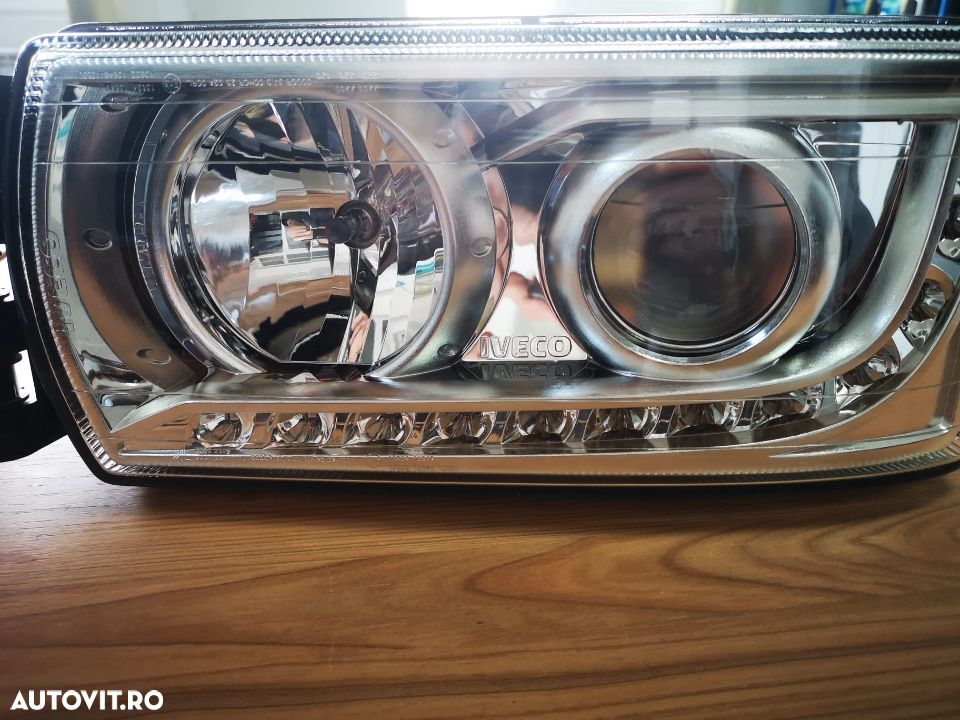 FAR STANGA STRALIS euro 6 lumini zi LED 5801745449 nou ORIGINAL centralina inclusa - 1