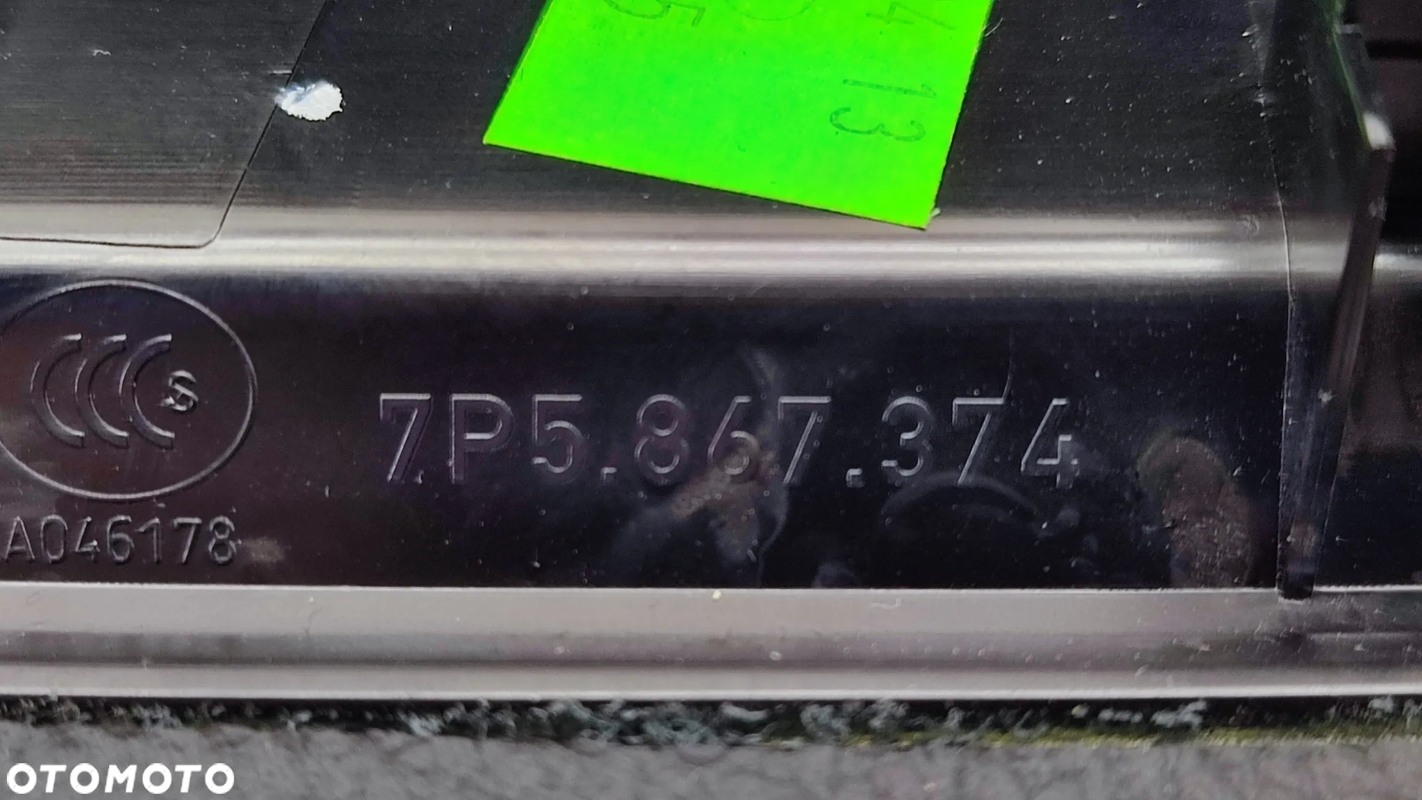 PORSCHE CAYENNE II 10-17R PODŁOKIETNIK DRZWI PRZOD TYL PRAWY CZARNY 7P5867174 7P5867374 - 9