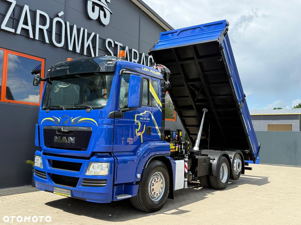 MAN TGM TGS TGX 26.360 // E5 // Klimatyzacja/ 6x2 6x4 // WYWROTKA 3-S // HMF 1420 K2 // kipper, krane, crane, żuraw, dźwig, wywrot - 11