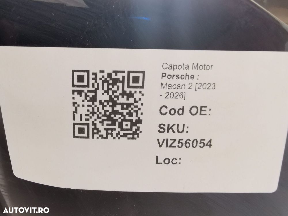 Capota Motor Porsche  Macan 2 2023 2024 2025 2026 Originala - 8