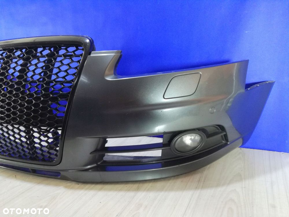 audi a6 c6 s-line lz7s zderzak grill przód 04/08 pdc spryski - 4