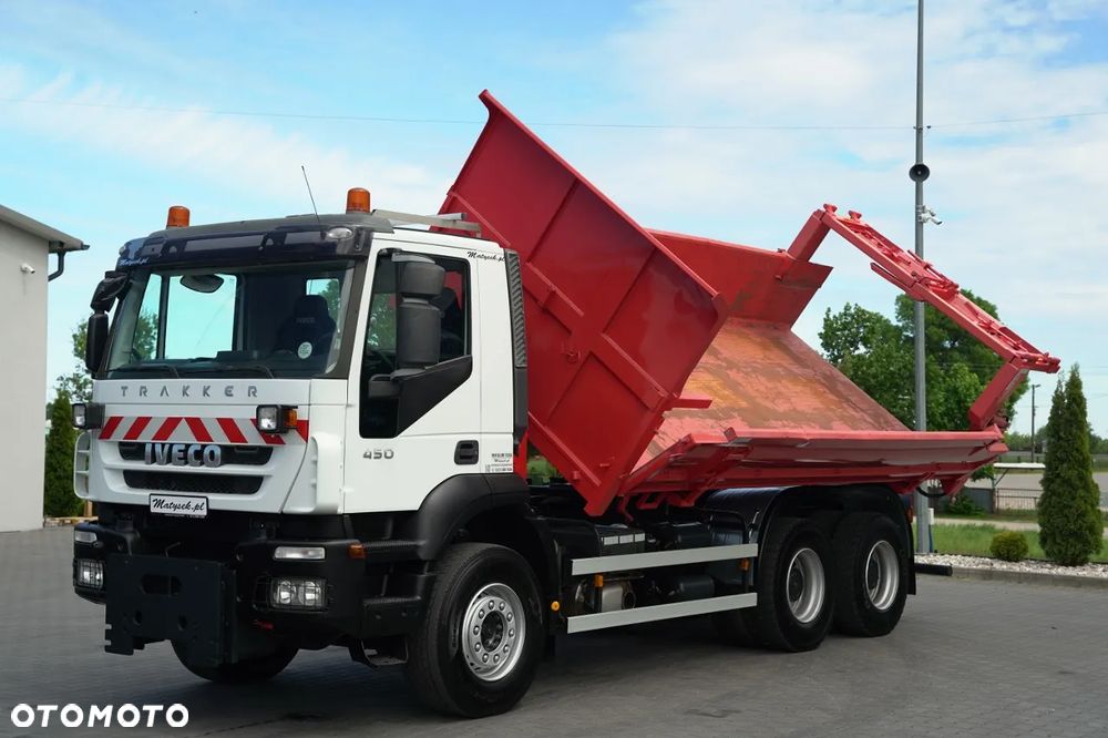 Iveco TRAKKER 450 / 6X4 / WYWROTKA / HYDROKLAPA / HYDROBURTA / BORDMATIC / CZOŁOWNICA / EURO 5 / - 7