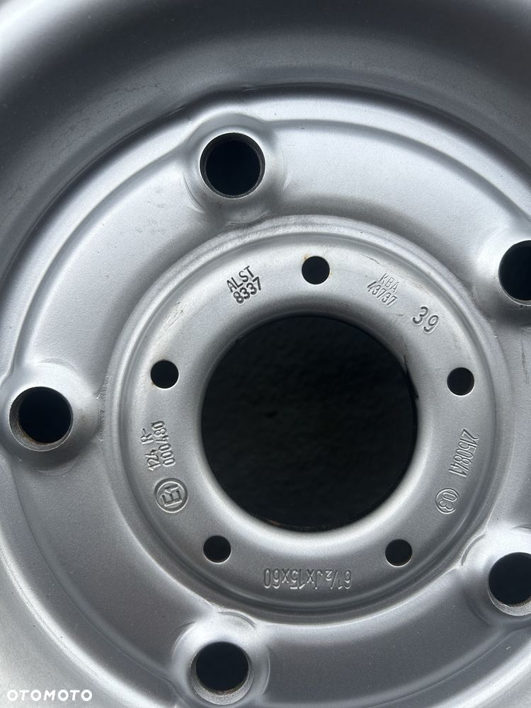 5x160 FORD TRANSIT CUSTOM 6,5Jx15 ET60 felgi stalowe TPMS tourneo S-107-26 - 6