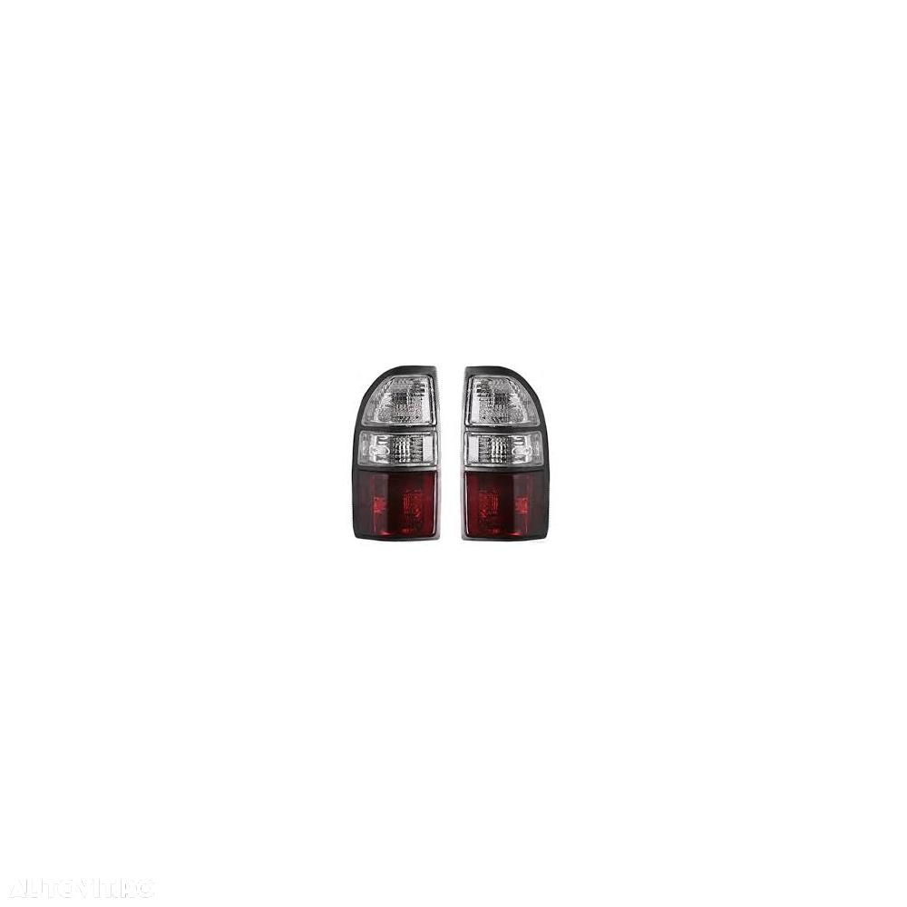Lampa spate, stop Toyota Land Cruiser (Fj90), 07.99-12.02, spate, fara omologare, cu fascicul de cabluri, rosu-alb, tuning, stanga/dreapta - 1