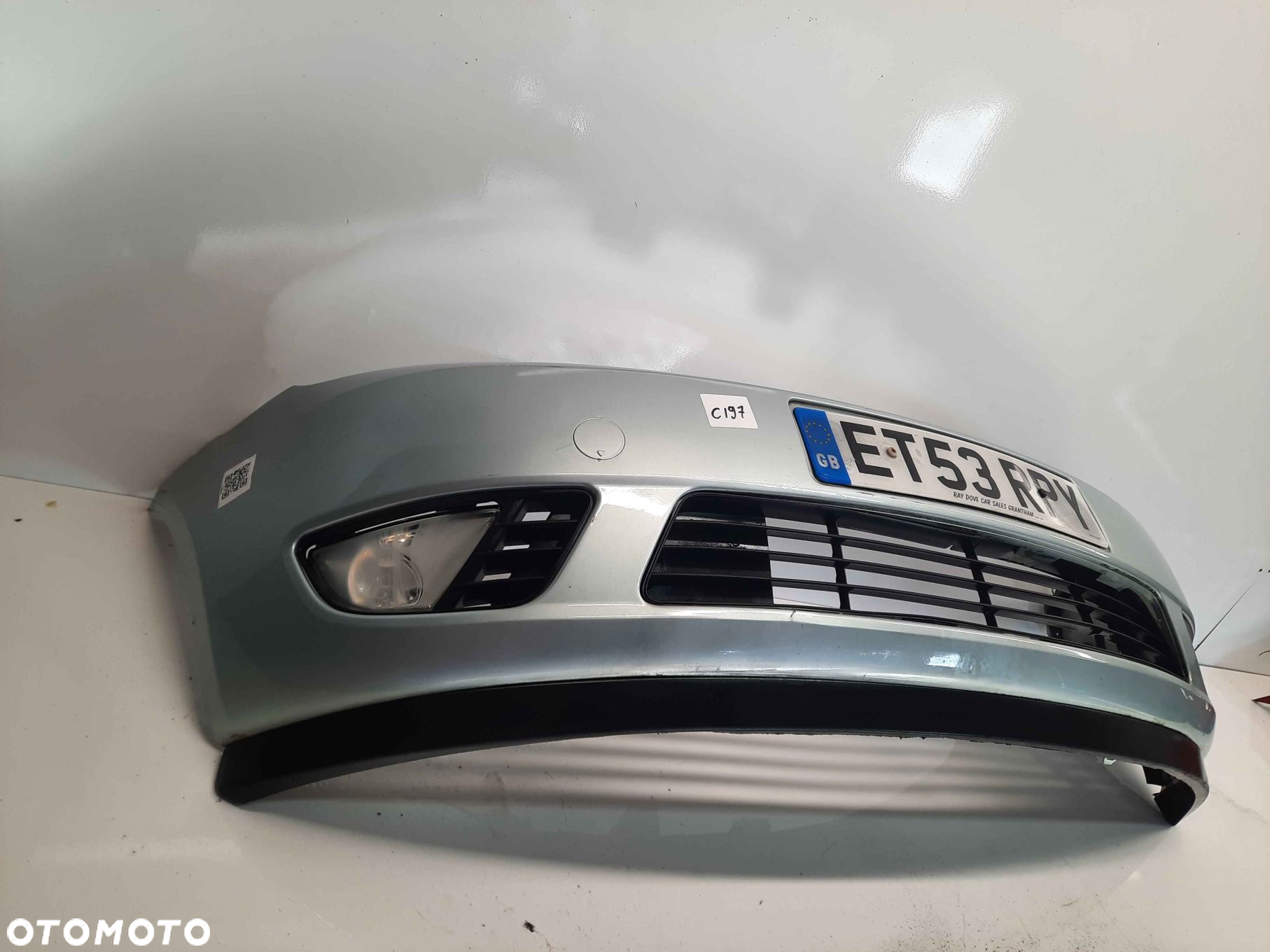 ^ ZDERZAK PRZÓD PRZEDNI DO FORD FIESTA MK6 VI J4 BŁĘKITNY HALOGENY - 5