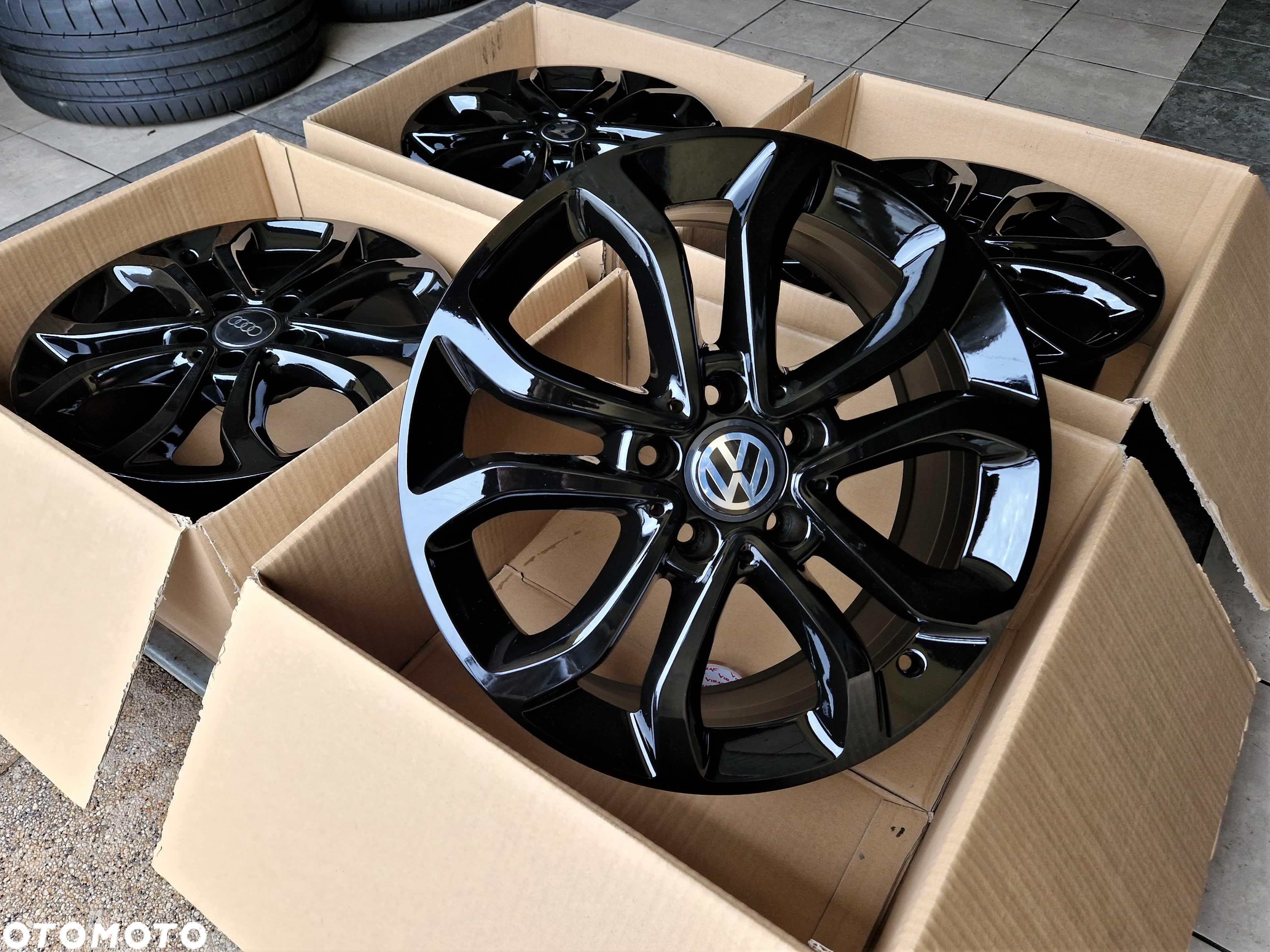 Alufelgi 17 5x112 Czarne VW Audi Seat Skoda Mercedes Oryginalne ! 476# - 3