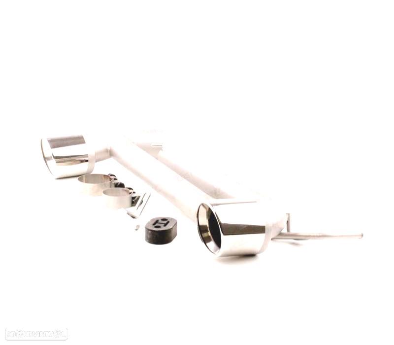 CONJUNTO PONTEIRAS DE ESCAPE DUPLA BMW F30 F31 LOOK M PERFORMANCE - 5