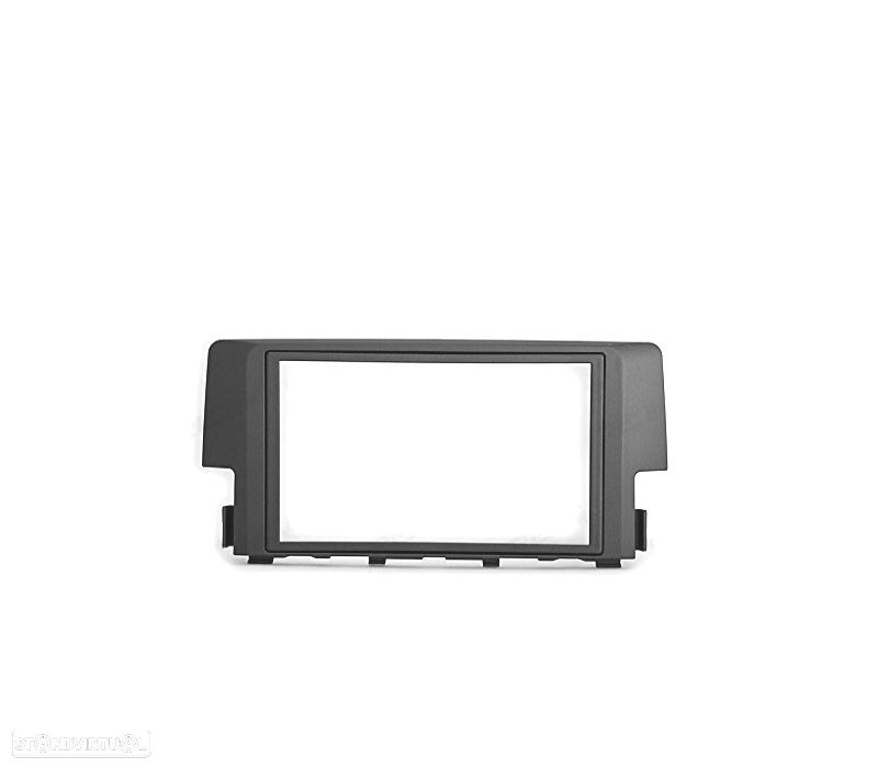 MOLDURA ADAPTADOR PRETO PARA RADIO 2-DIN PARA HONDA CIVIC 2016+ - 2