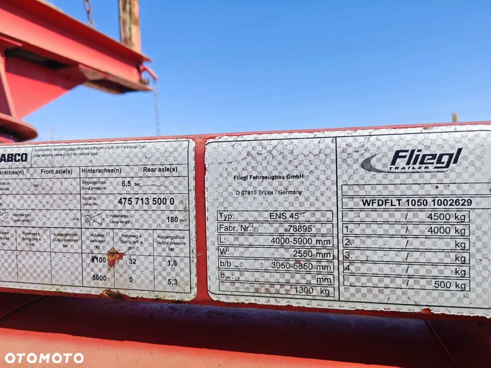 Fliegl ENS 45 Przyczepa dłużycowa kłonicowa - 7