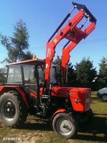 Ładowacz czołowy tur 900kg udźwigu do C330 C360 MF 255 3512 SIŁOWNIKI 2 STRONNE - 1