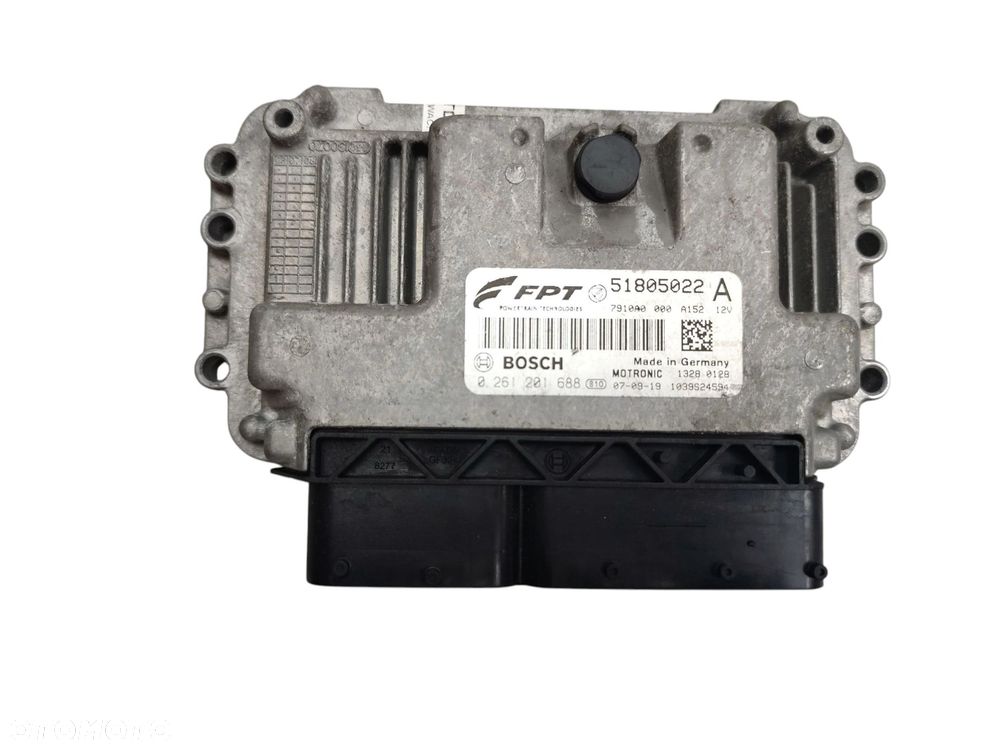 KOMPUTER STEROWNIK SILNIKA FIAT BRAVO II (2007-2010) 1.4 T-JET 120KM 51805022A - 1