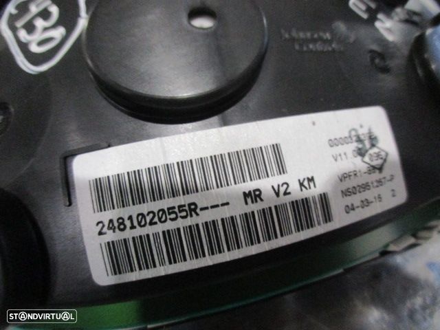 Quadrante 248102055R DACIA SANDERO 2 FASE 1 2016 0.9I 90CV 5P AZUL KM/H DIGITAL - 3