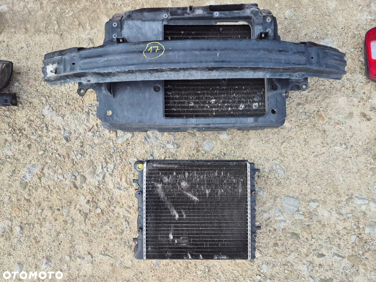 SKODA FABIA I ZDERZAK ZŁOTY ZIELONY KLAPA BŁOTNIK REFLEKTOR LAMPA PAS PRZEDNI WZMOCNIENIE - 17