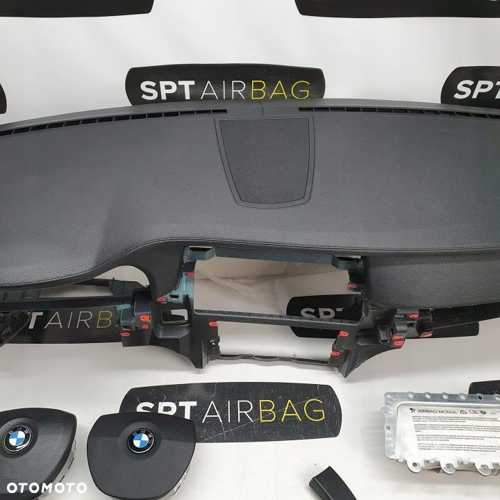 BMW 7 F01 F02 DESKA ROZDZIELCZA KONSOLA KOKPIT PULPIT PODUSZKI AIRBAG AIR BAG PASY KIT SET - 3