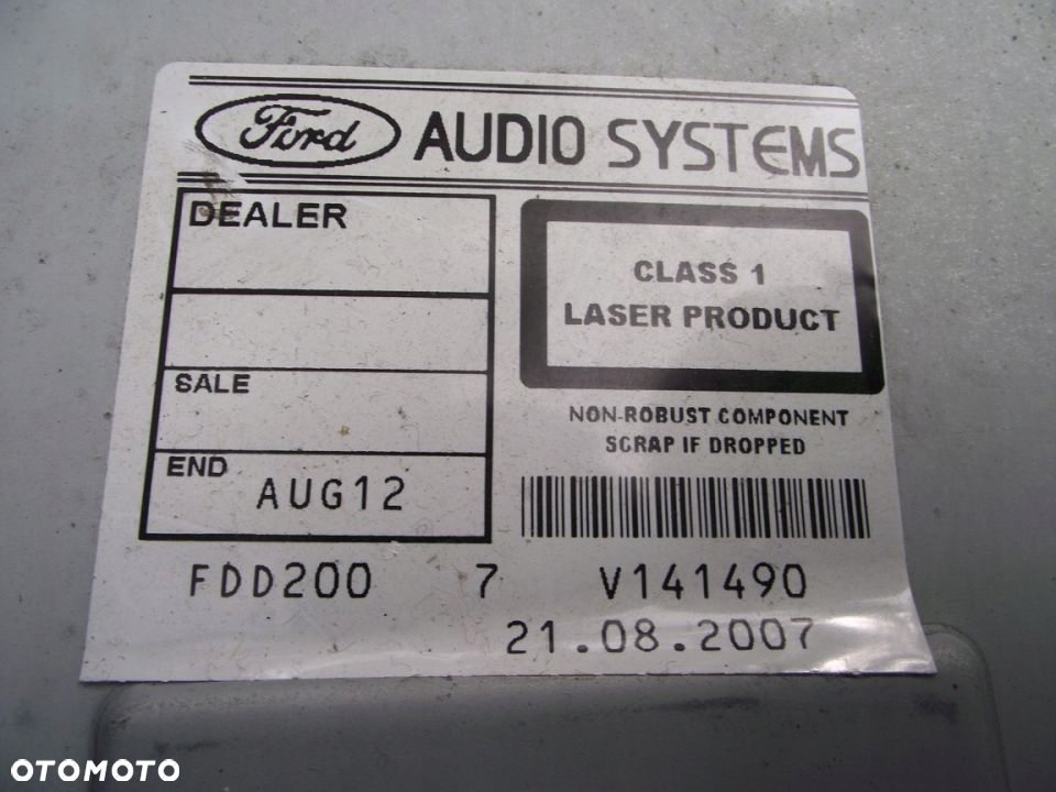 RADIO Z KODEM SPRAWNE FORD FOCUS MK2 FL S MAX C- MAX 6000CD 7M5T-18C815-BA - 5
