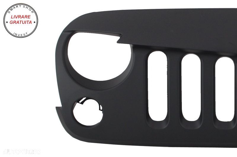 Grila Frontala cu Faruri LED CREE Angel Eye si Semnalizari compatibile cu Jeep Wra- livrare gratuita - 3