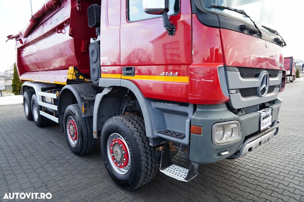 Mercedes-Benz ACTROS 4144 / 8x8 / BASCULATOR SPATE / MEILLER KIPPER / EURO 5 - 12