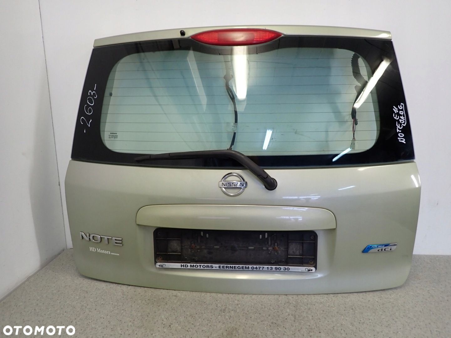 NISSAN NOTE E11 06-12 KLAPA BAGAŻNIKA SZYBA TYLNA JAB - 1