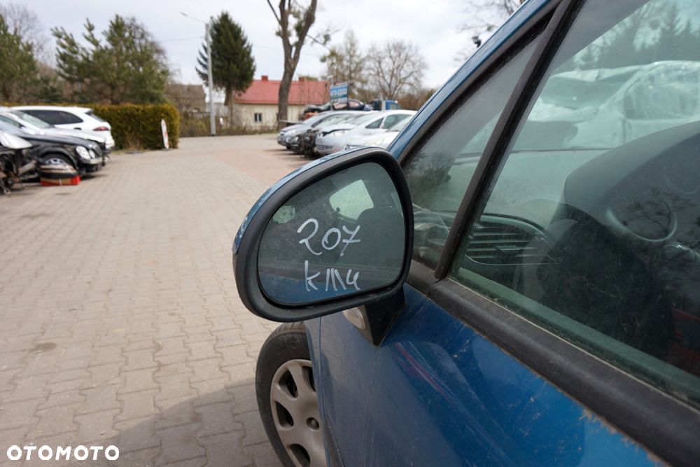 LUSTERKO ELEKTRYCZNE PRAWE 207  KMU NIEBIESKI PEUGEOT 2006-2009 - 3