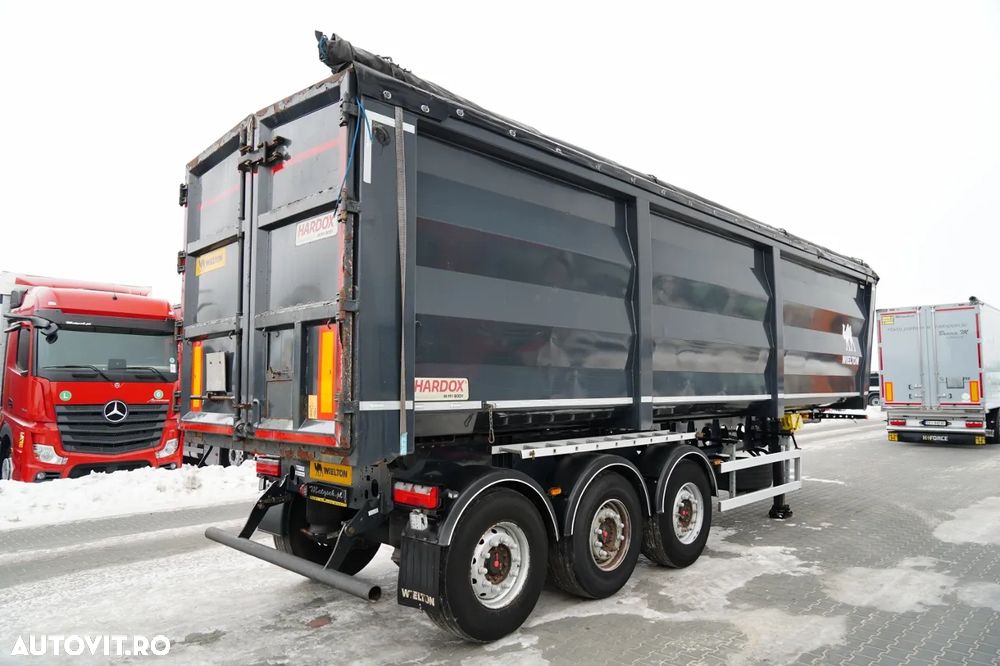 Wielton BASCULATOR / 51 M3 / OȚEL / HARDOX / AXĂ RIDICABILĂ / AXE SAF - 6