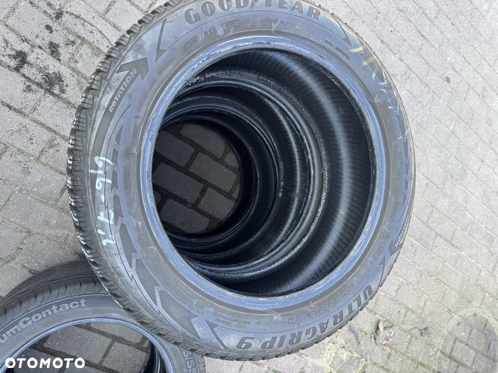 Komplet opon zimowych 205/55/16 GOODYEAR Używane F-Vat - 2
