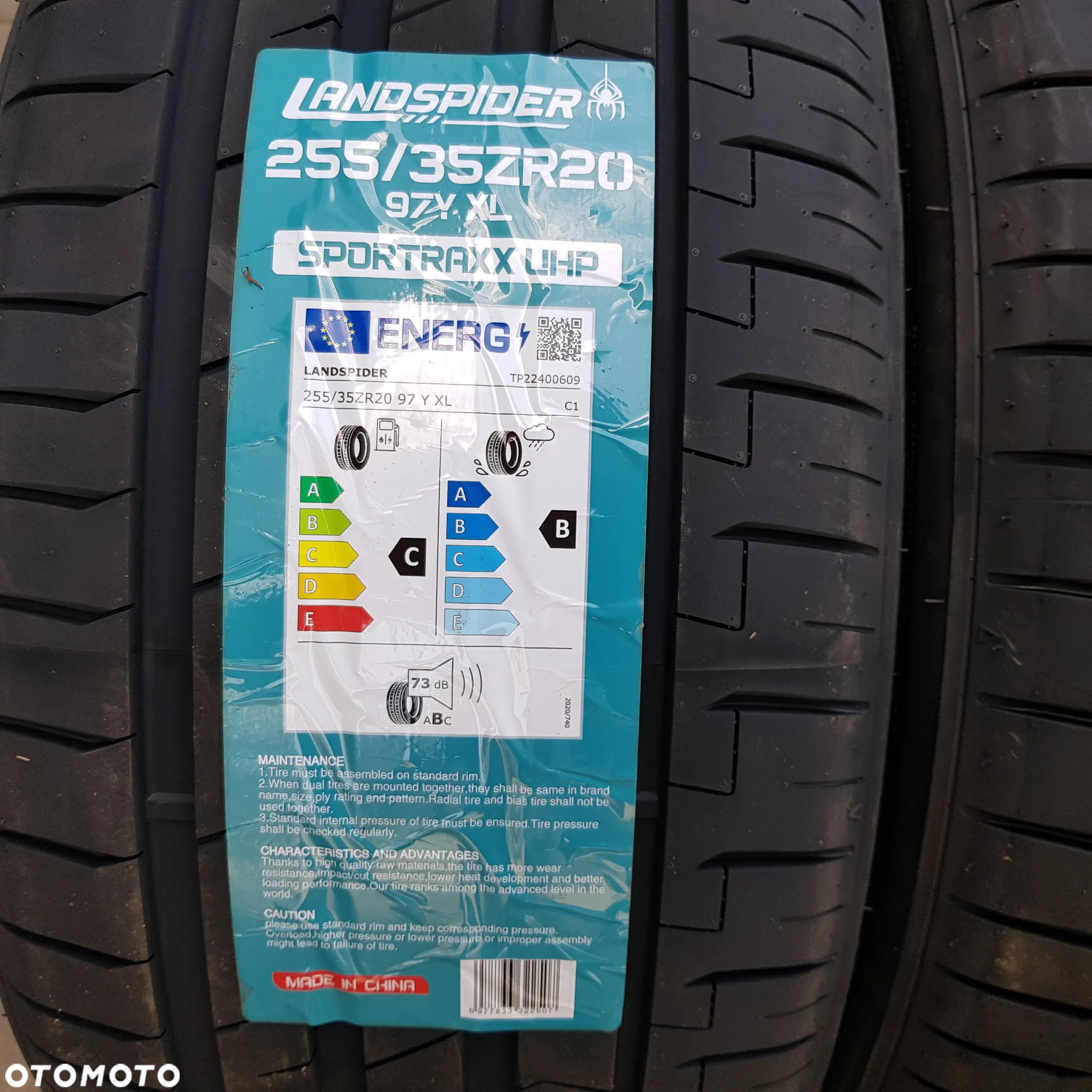 4x 255/35R20 Landspider Sportraxx UHP Komplet opon letnich Poznań - 2