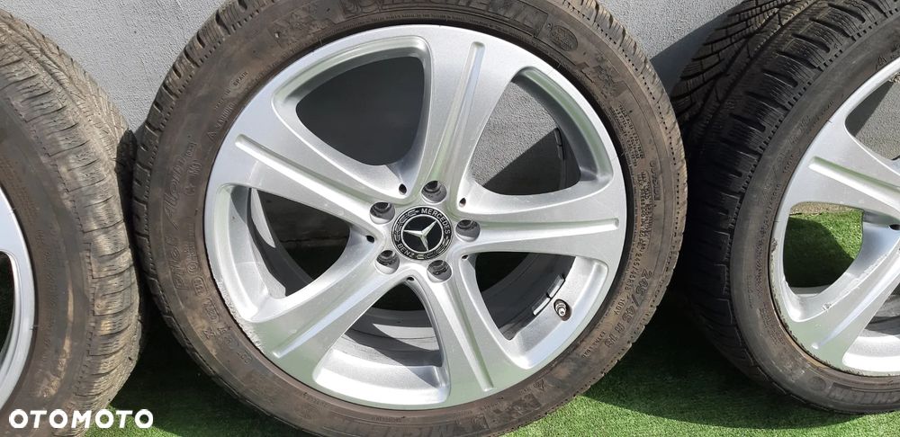 Felgi aluminiowe ET43 opony zima 245/45 R18 A2134011400 Mercedes W213 3.5CGi 2017r kombi 4Matic - 3