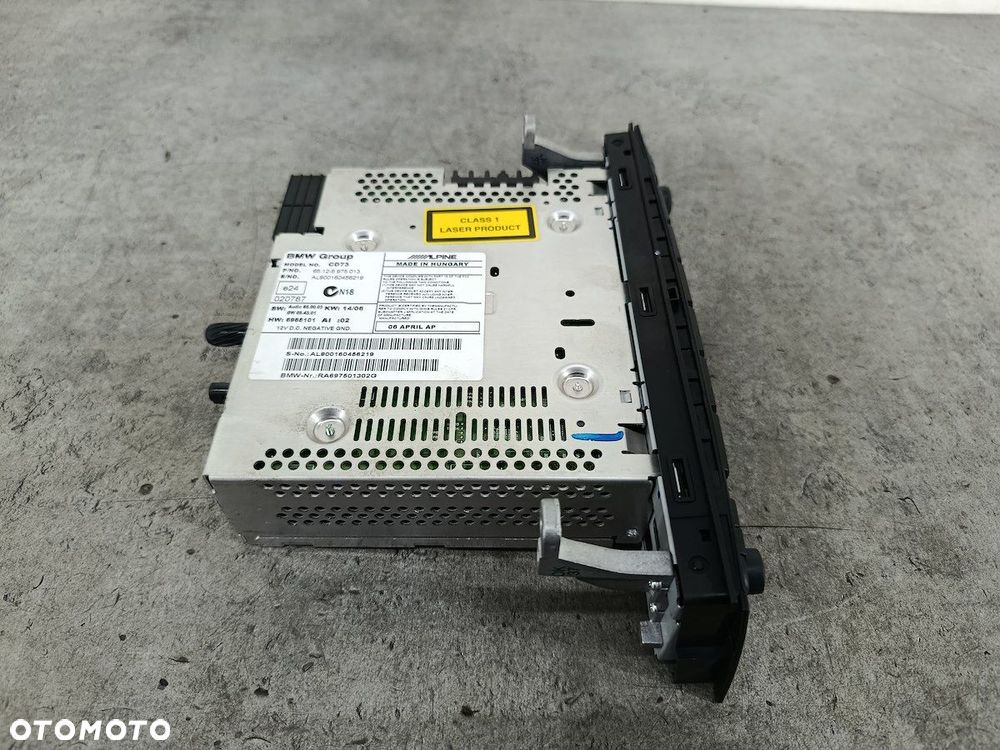 RADIO FABRYCZNE BMW 1 E87 6975013  RA697501302G  CD73 BMW  ALPINE - 4