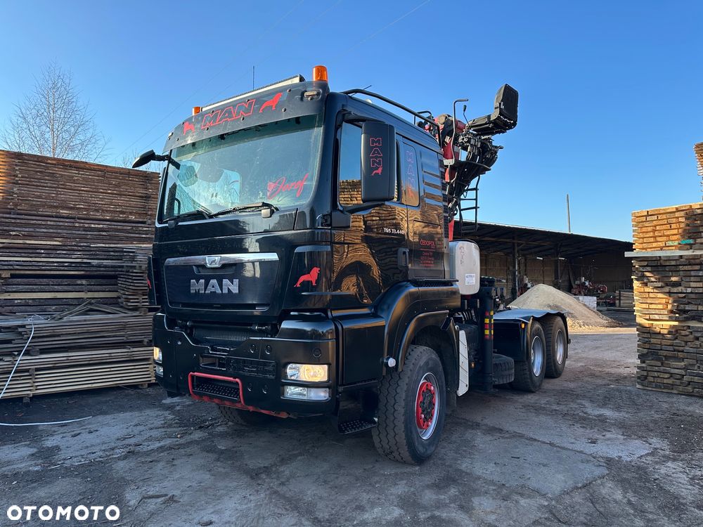 MAN TGS 33.440 6x6 do drewna 2013 epsilon drzewa lasu hds - 2