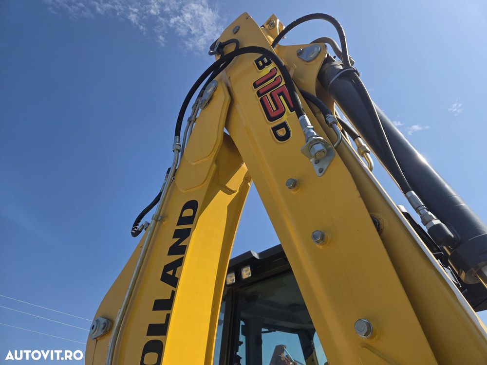 New Holland B115D, NOU, ROTI EGALE, 10t, FULL OPTION, motor 120CP, brat excv extensibil cu inst picon, cupa multifunctioinala 4x1, aer conditionat, masa operationala 10tone, cutie AUTOMATA POWERSHIFT, JOYSTICKURI, posibilitate leasing 5 ani-PROMOTIE 88.900 EUR - 29