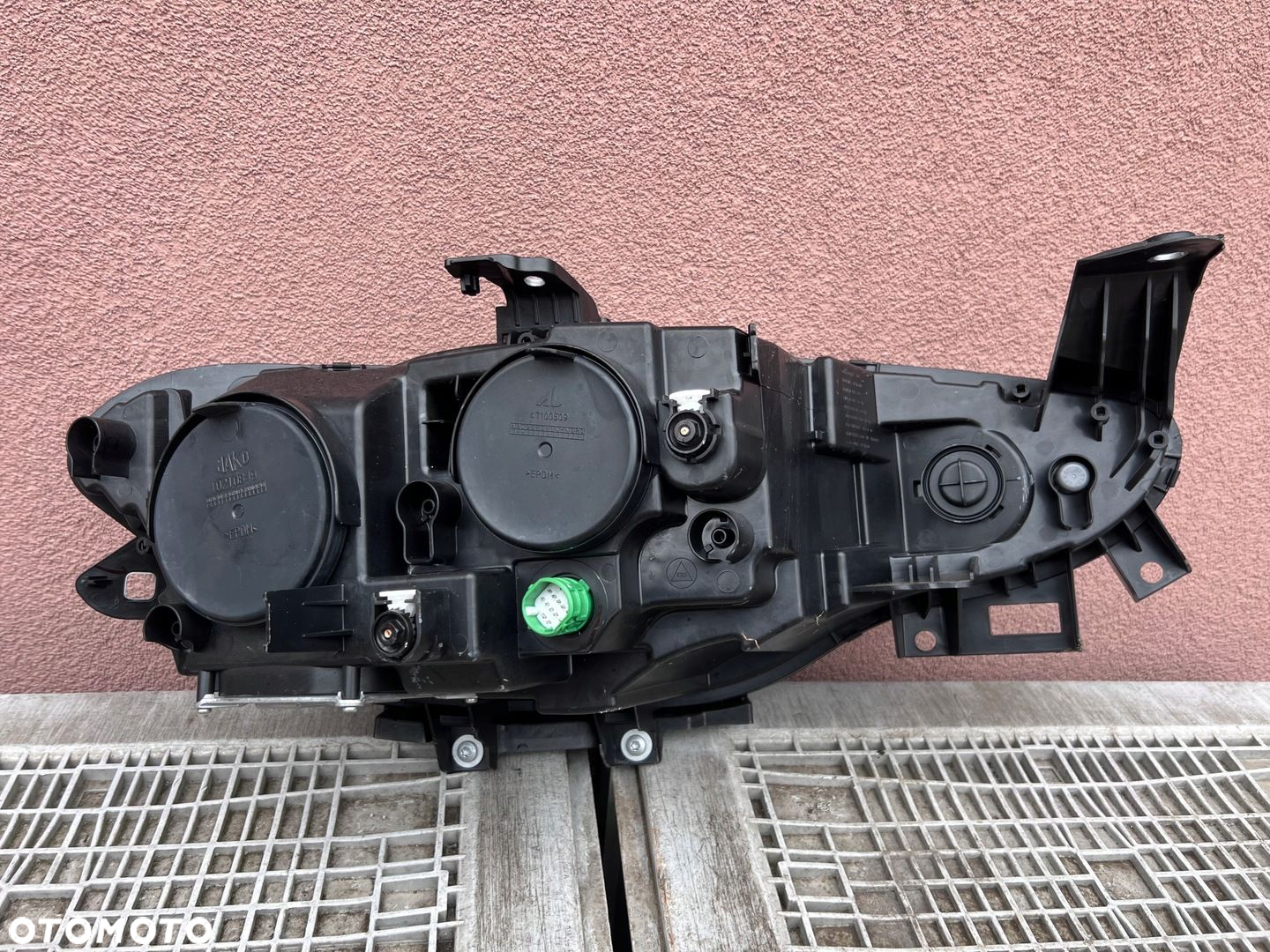 Lampa przednia FIAT TIPO II SOCZEWKA LED CZARNA LEWA EUROPA ORYGINALNA AL - 3