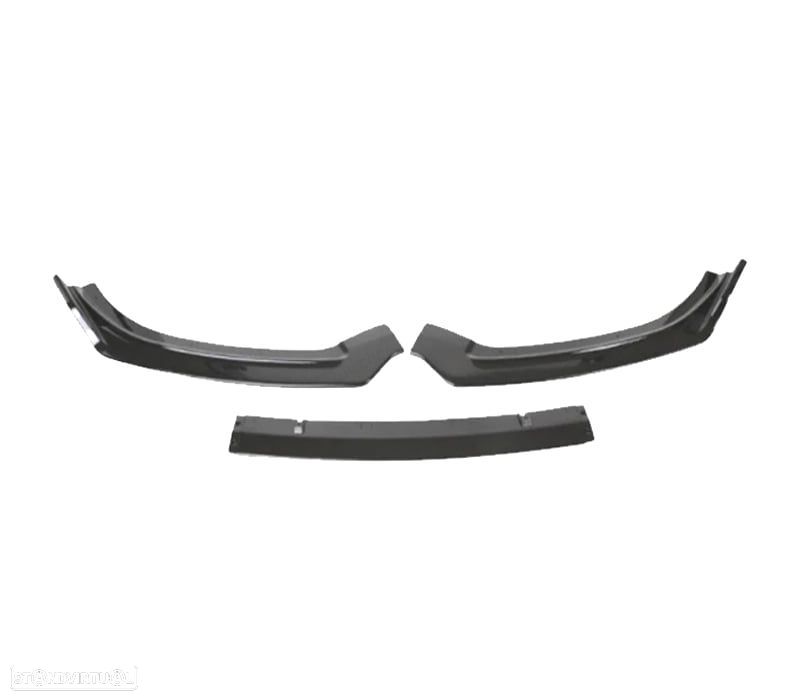 SPOILER LIP FRONTAL AUDI A6 C7 15-18 LOOK S-LINE PRETO BRILHANTE - 2