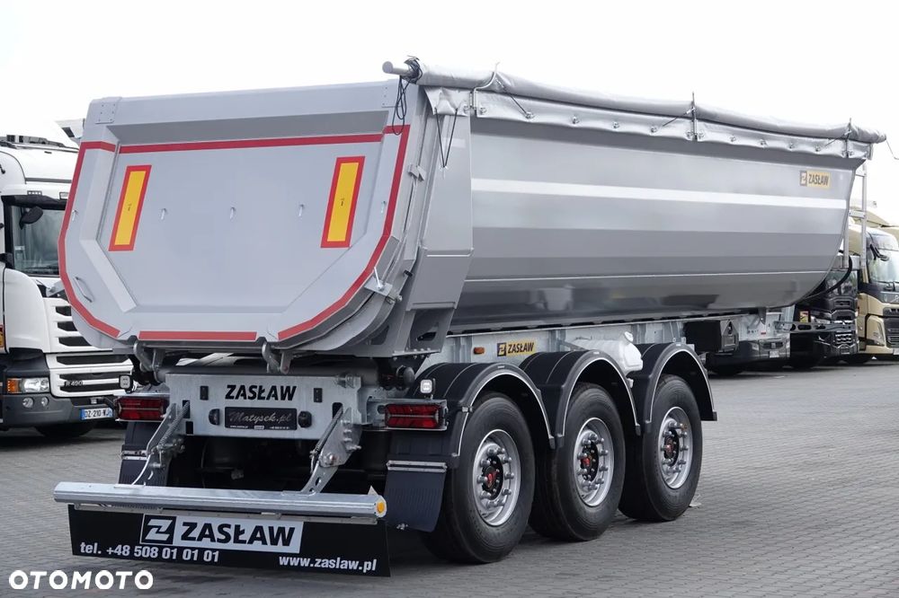 Zaslaw WYWROTKA 24 m3 / FABRYCZNIE NOWA / STALOWA / RYNNA WANNA HP / OŚ  PODNOSZONA / SAF / 2025 ROK - 9