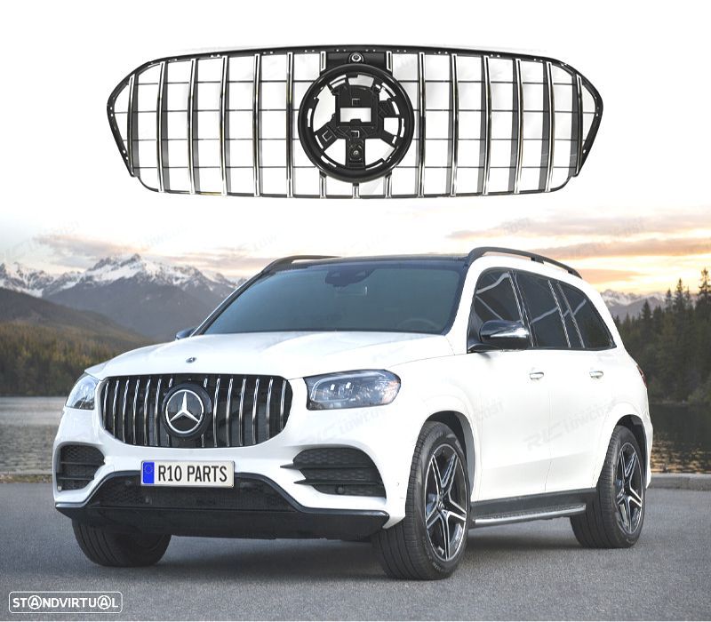 GRELHA FRONTAL MERCEDES CLASE GLS X167 20- LOOK GT SILVER - 1