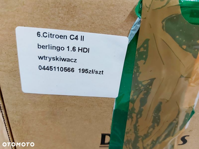 CITROEN C4 II BERLINGO II III 1.6 HDI WTRYSKIWACZ WTRYSK PALIWA 0445110566 - 7