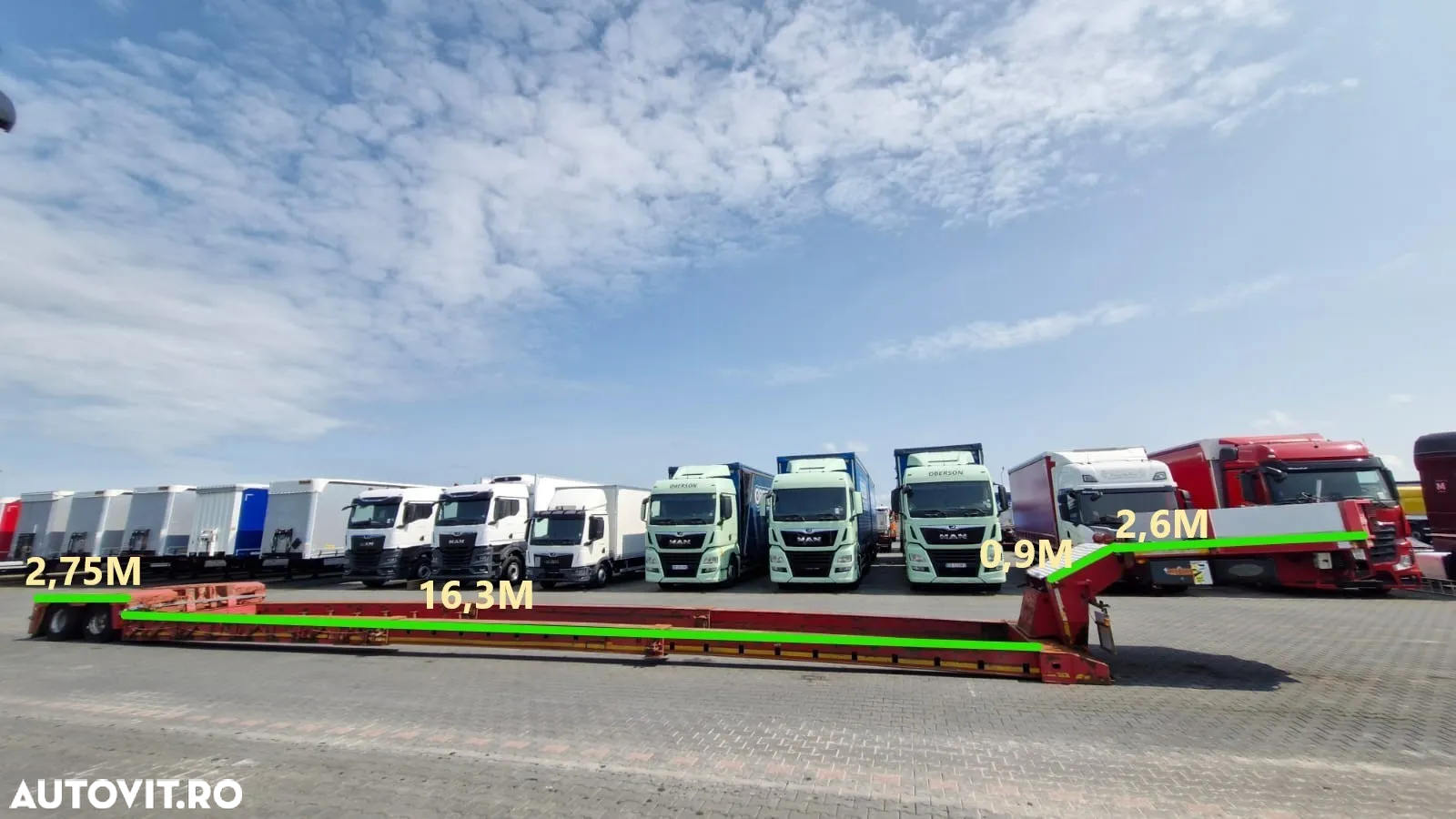 Nooteboom TIEFBET DETASABILE / ȘASIU JOS / EXTENSIBIL / OSI DE DIRECȚIE / Lungime 22 m / PORTATOR / TROLIU - 2