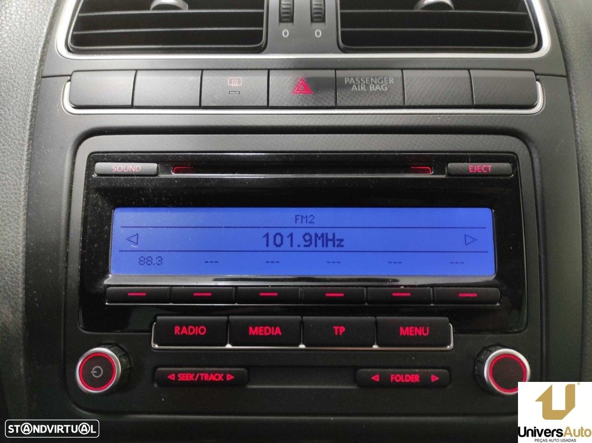 SISTEMA AUDIO / RADIO CD VOLKSWAGEN POLO (6R1) ADVANCE - 9