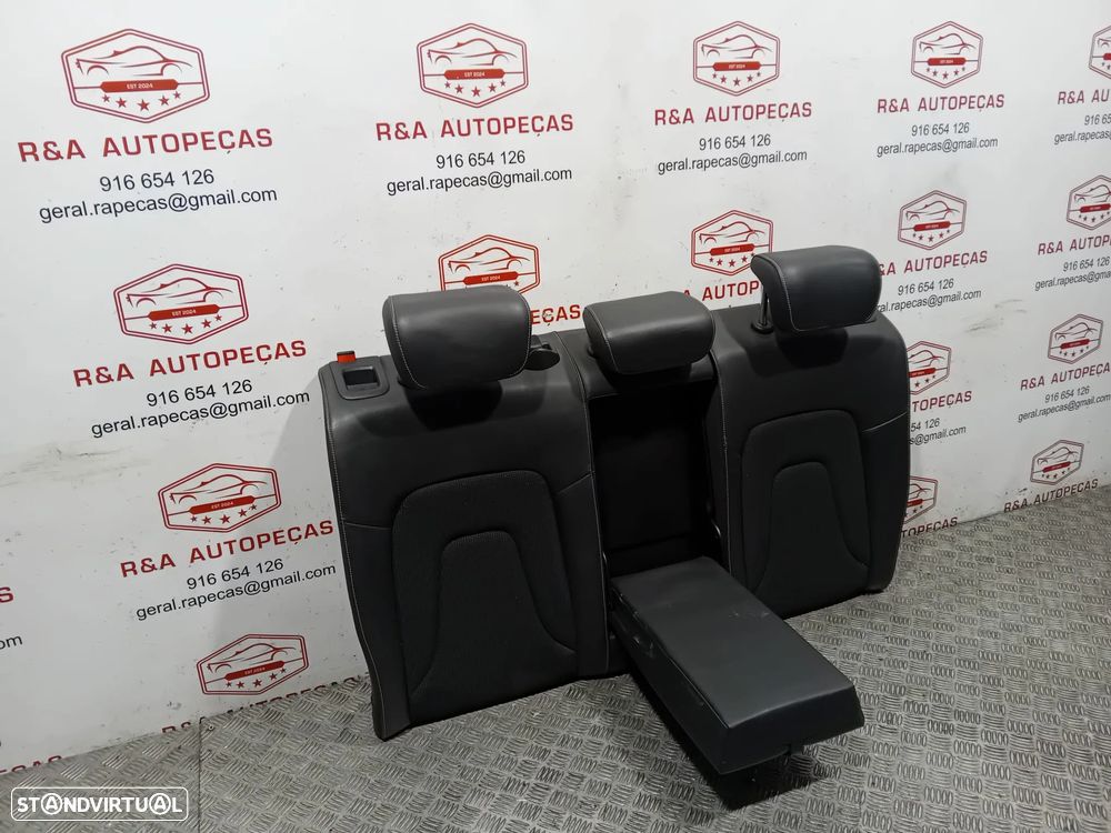 Conjunto Bancos Frente Frontal Trás Traseiro Audi A4 B8 S-Line Carro Sedan em Pele e Tecido Original - 11