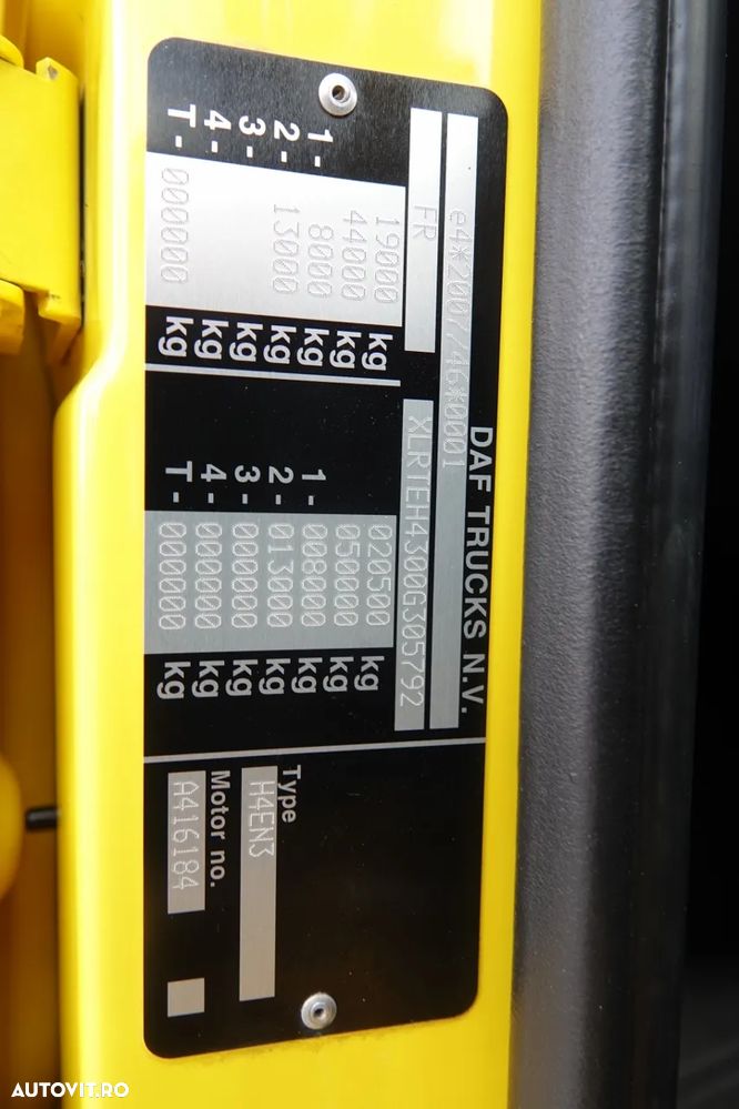 DAF XF 530 / CABINĂ SPATIALĂ / ANVELOPE 100% / EURO 6 - 37