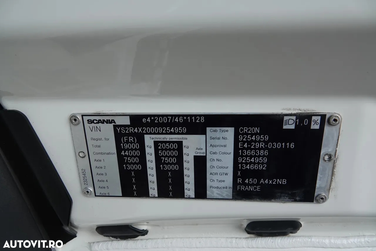Scania R 450 / RETARDER / FULL AIRMATIC / HIDRAULIC / IMPORTAT / DUPA CONTRACTUL DE SERVICE - 37