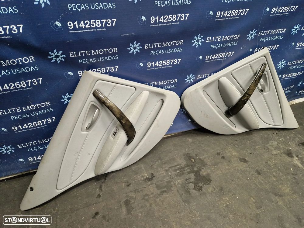 Jogo de bancos usados BMW SERIE 1 PACK M 5 PORTAS BMW E87 E81 PELE CINZA QUARTELAS - 16