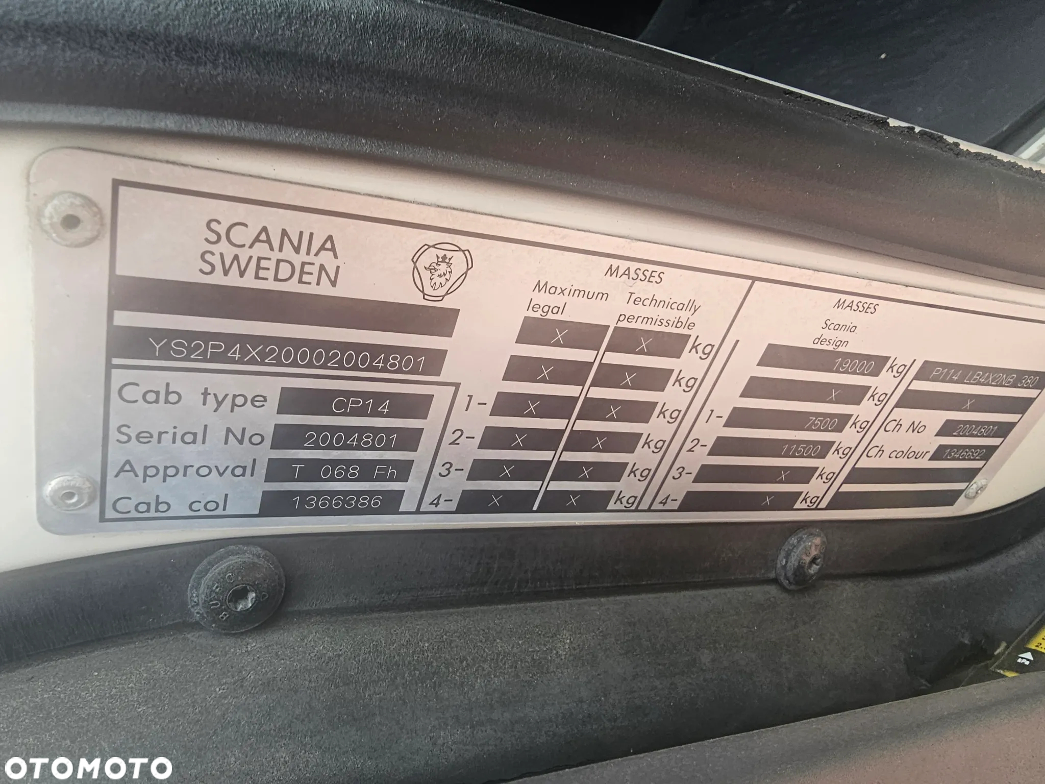 Scania P 114 ; 4X2 ; 380 - 7